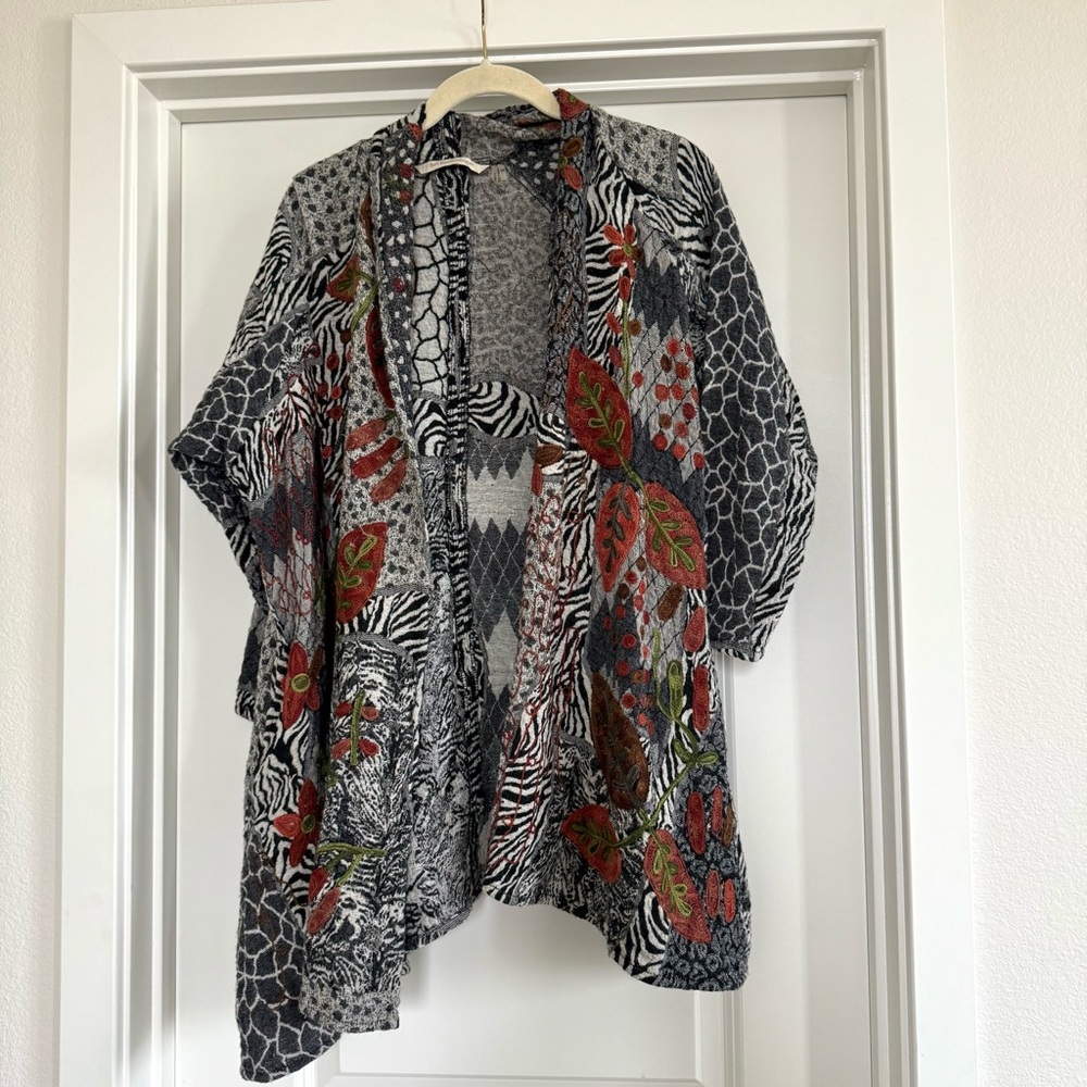 Soft Surroundings S/M Patchwork Mixed Animal Prin… - image 2